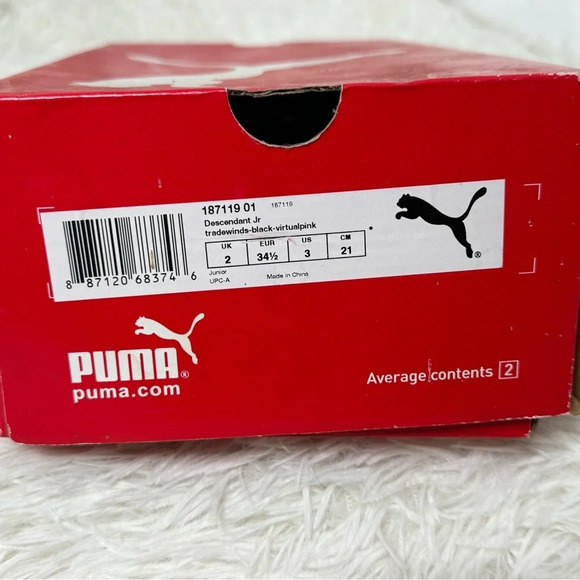 PUMA sneaker Descendant jr, Lifestyle Kindergarten fit, NWT, grey pink, size 3 - Picture 14 of 14